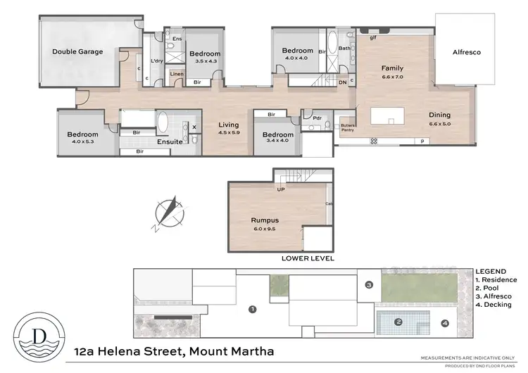 Floorplan of Homely house listing, 12a Helena Street, Mount Martha VIC 3934