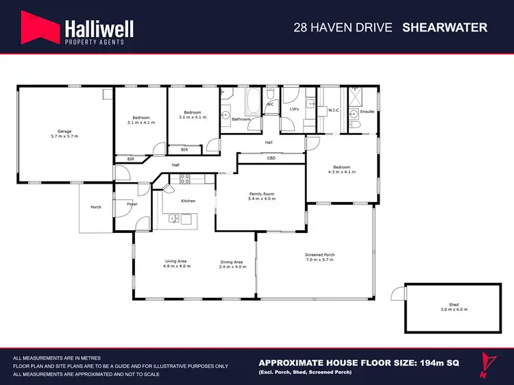 Floorplan of Homely house listing, 28 Haven Drive, Shearwater TAS 7307