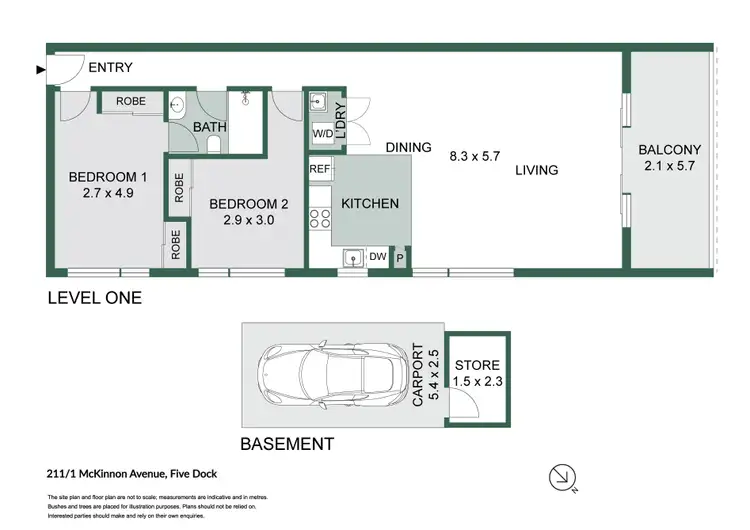 Floorplan of Homely apartment listing, 211/1 McKinnon Avenue, Five Dock NSW 2046