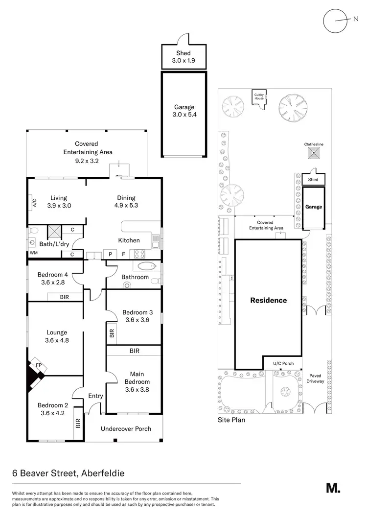 Floorplan of Homely house listing, 6 Beaver Street, Aberfeldie VIC 3040
