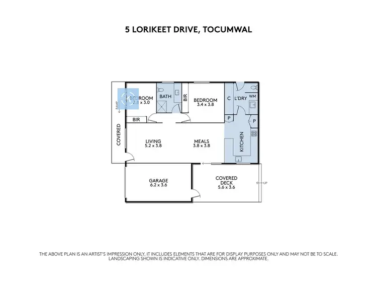Floorplan of Homely house listing, 5 Lorikeet Drive, Tocumwal NSW 2714