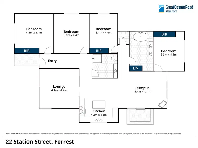 Floorplan of Homely house listing, 22 Station Street, Forrest VIC 3236