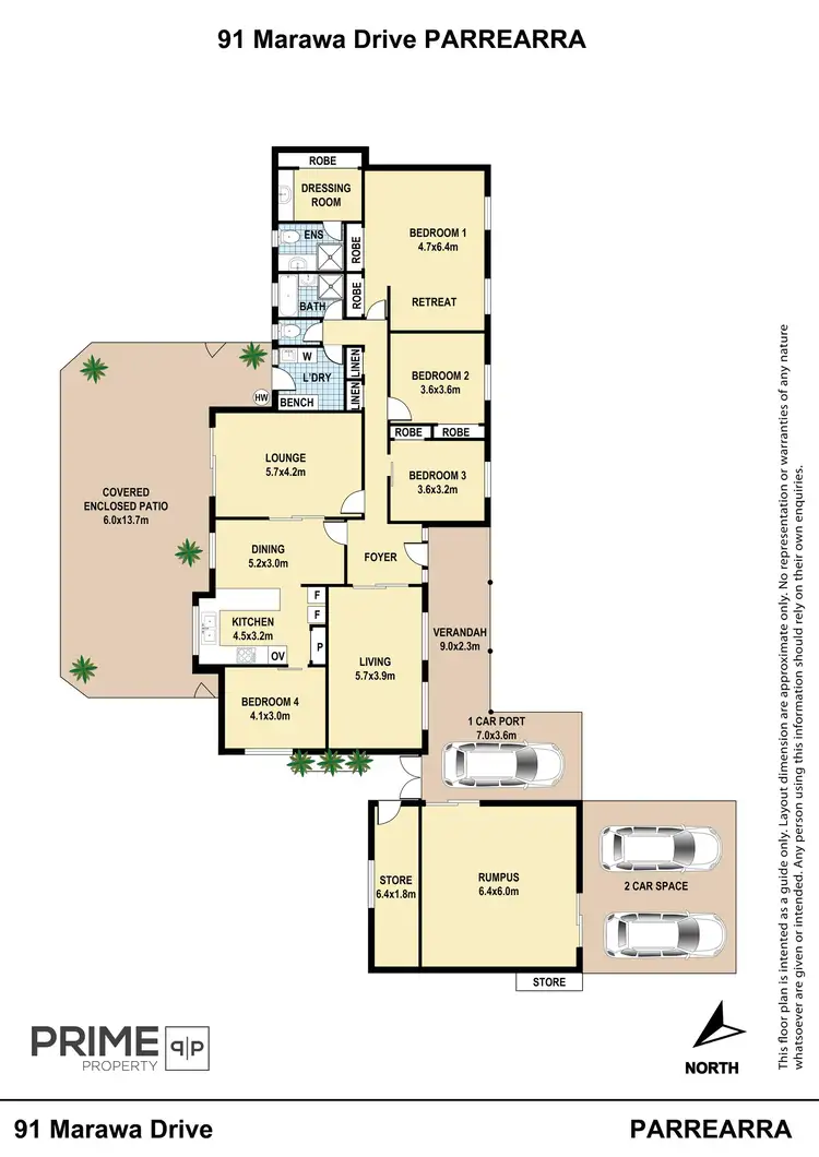 Floorplan of Homely house listing, 91 Marawa Drive, Parrearra QLD 4575