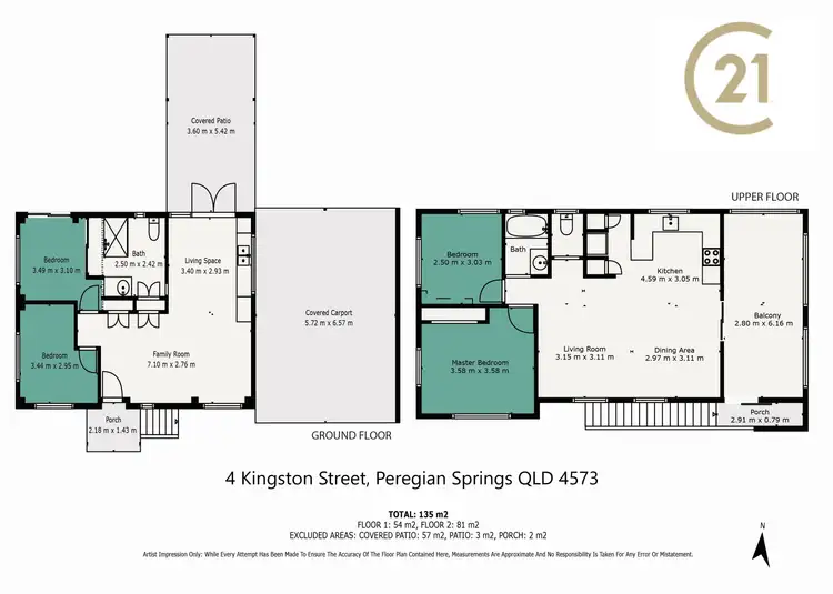 Floorplan of Homely house listing, 4 Kingston Street, Peregian Springs QLD 4573
