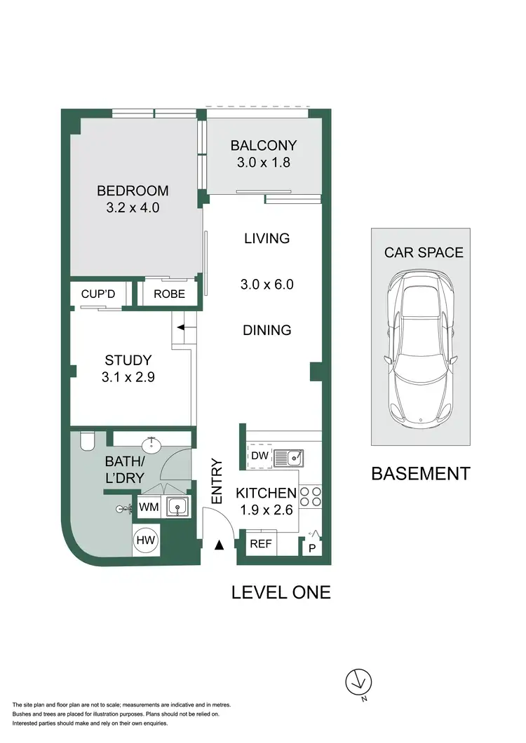 Floorplan of Homely apartment listing, 12/277 Crown Street, Surry Hills NSW 2010