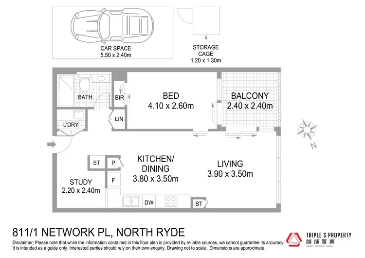 Floorplan of Homely apartment listing, 811/1 Network Place, North Ryde NSW 2113
