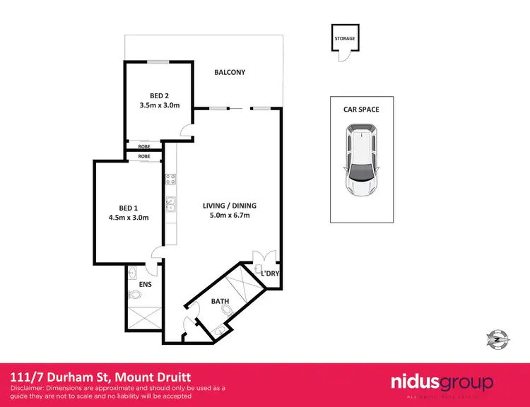 Floorplan of Homely unit listing, 111/7-9 Durham Street, Mount Druitt NSW 2770