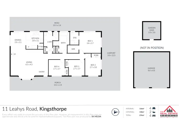 Floorplan of Homely house listing, 11 Leahys Road, Kingsthorpe QLD 4400