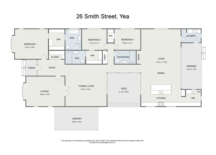 Floorplan of Homely house listing, 26 Smith Street, Yea VIC 3717
