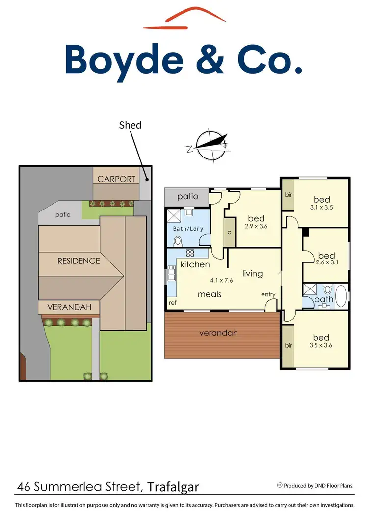 Floorplan of Homely house listing, 1/46 Summerlea Street, Trafalgar VIC 3824