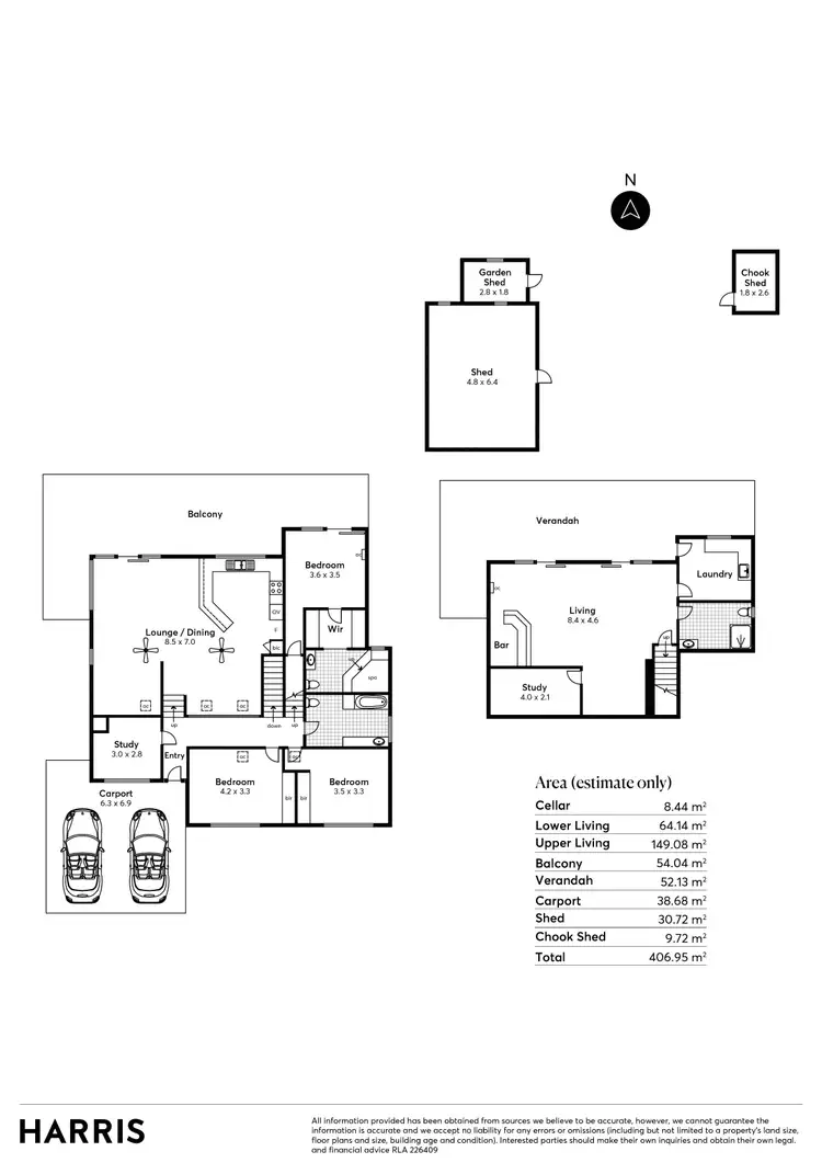 Floorplan of Homely house listing, 22 Wattle Street, Bridgewater SA 5155