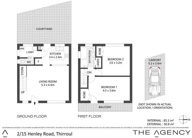 Floorplan of Homely townhouse listing, 2/15 Henley Road, Thirroul NSW 2515