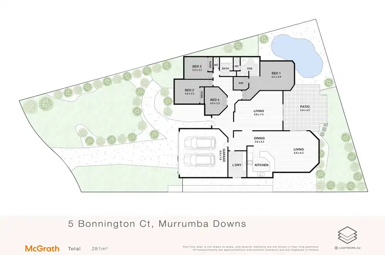 Floorplan of Homely house listing, 5 Bonnington Court, Murrumba Downs QLD 4503