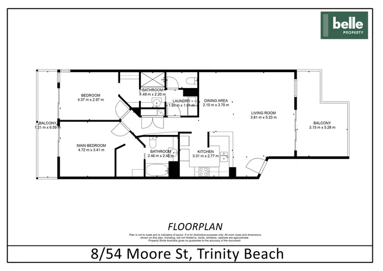 Floorplan of Homely apartment listing, 8/65-75 Vasey Esplanade, Trinity Beach QLD 4879