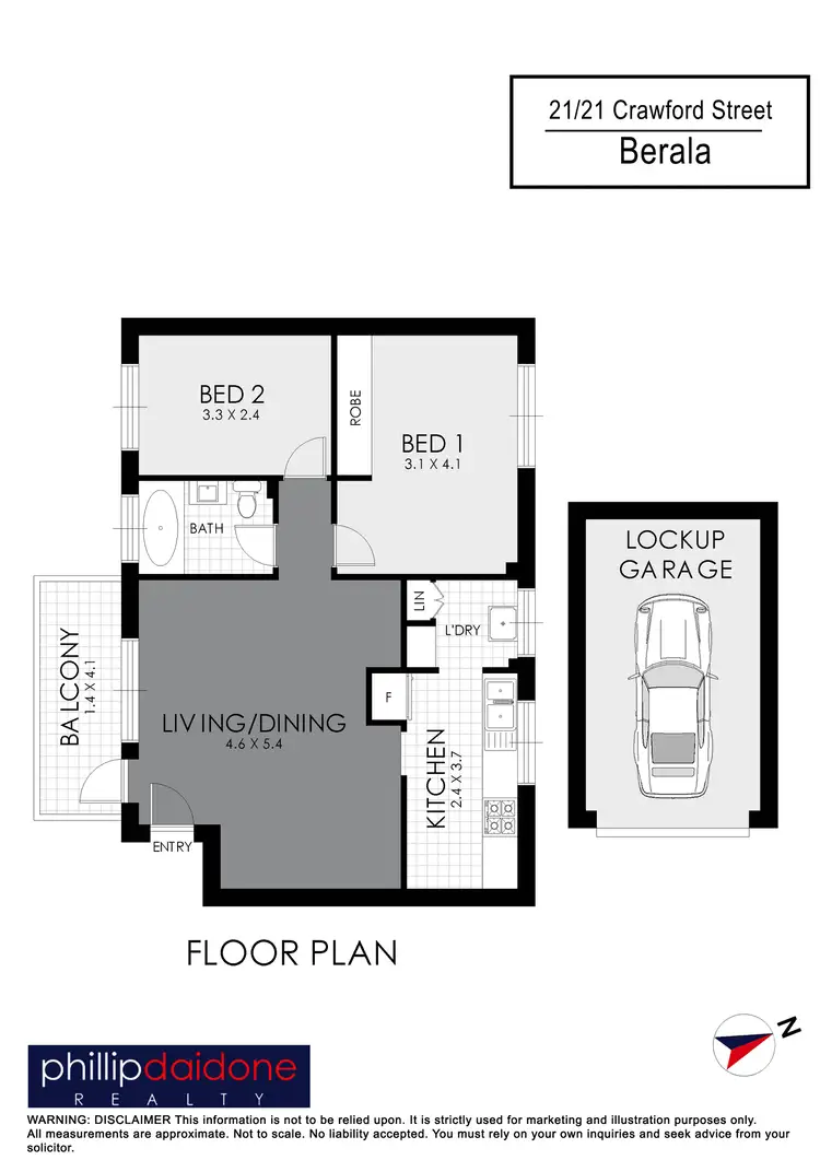 Floorplan of Homely unit listing, 21/21-25 Crawford Street, Berala NSW 2141