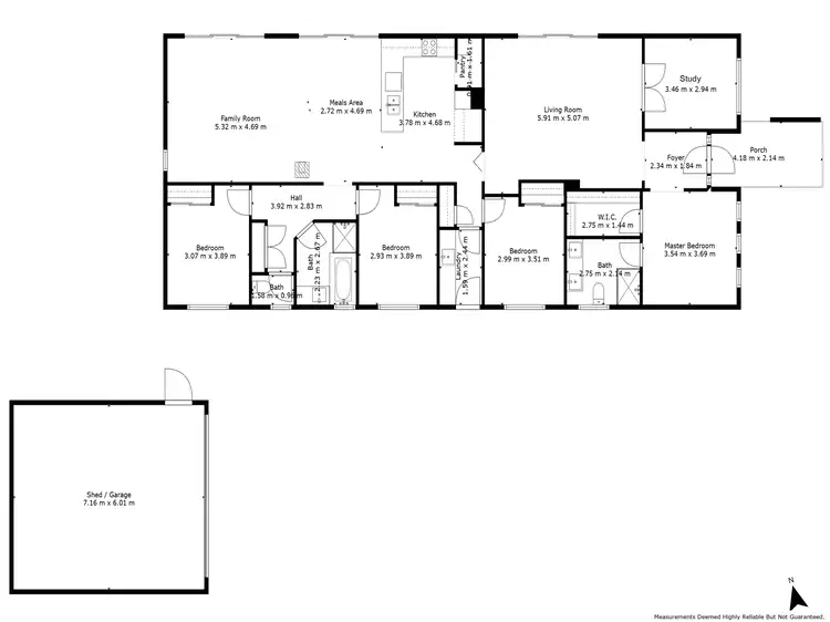 Floorplan of Homely house listing, 69 Whittlesea-Kinglake Road, Kinglake VIC 3763