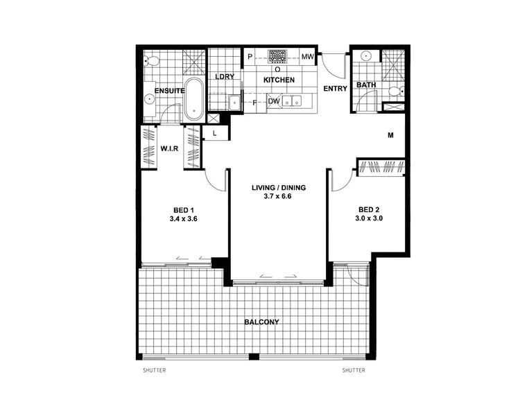 Floorplan of Homely apartment listing, 512/10-16 Vineyard Way, Breakfast Point NSW 2137