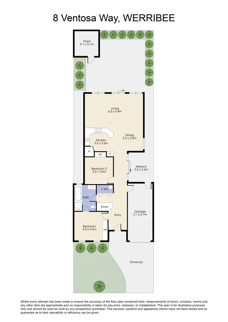 Floorplan of Homely house listing, 8 Ventosa Way, Werribee VIC 3030