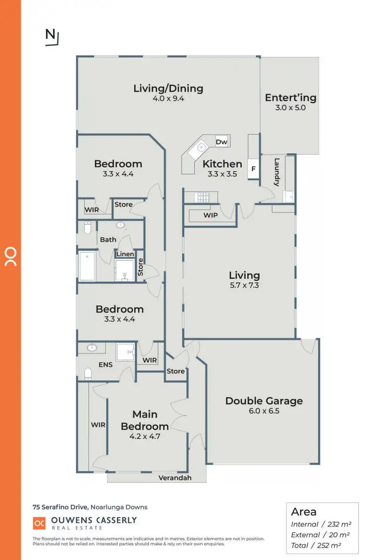 Floorplan of Homely house listing, 75 Serafino Drive, Noarlunga Downs SA 5168