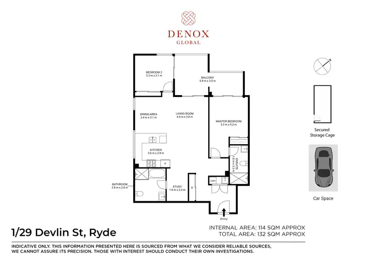 Floorplan of Homely apartment listing, 1/29 Devlin Street, Ryde NSW 2112