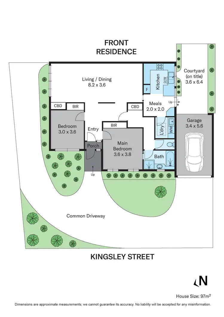 Floorplan of Homely unit listing, 1/1 Kingsley Street, Camberwell VIC 3124