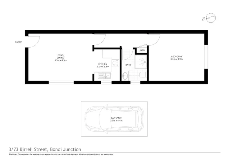 Floorplan of Homely apartment listing, 3/73 Birrell Street, Queens Park NSW 2022