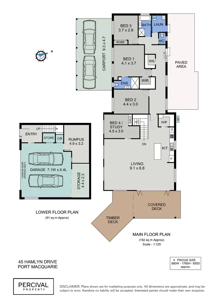 Floorplan of Homely house listing, 45 Hamlyn Drive, Port Macquarie NSW 2444