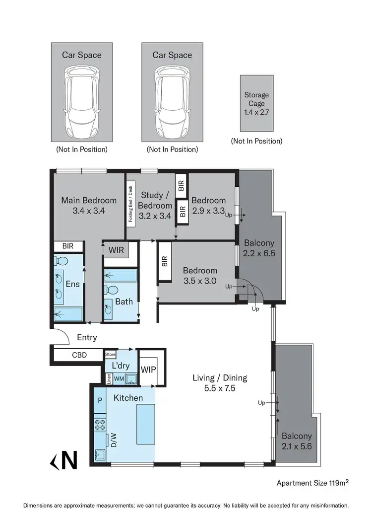 Floorplan of Homely apartment listing, 101/187 Barkers Road, Kew VIC 3101