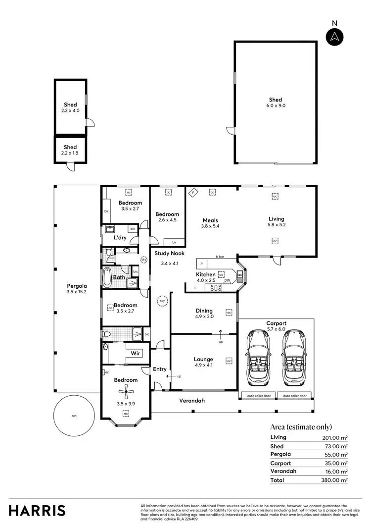 Floorplan of Homely house listing, 3 Heather Road, Heathfield SA 5153