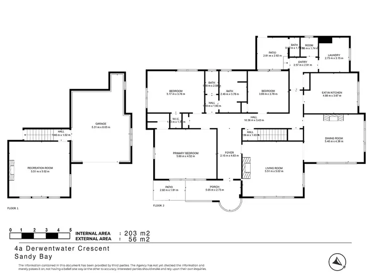 Floorplan of Homely house listing, 4A Derwentwater Avenue, Sandy Bay TAS 7005