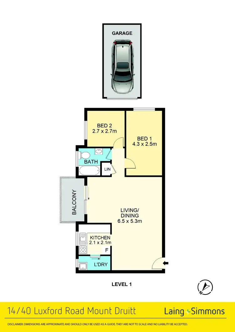 Floorplan of Homely unit listing, 14/40 Luxford Road, Mount Druitt NSW 2770