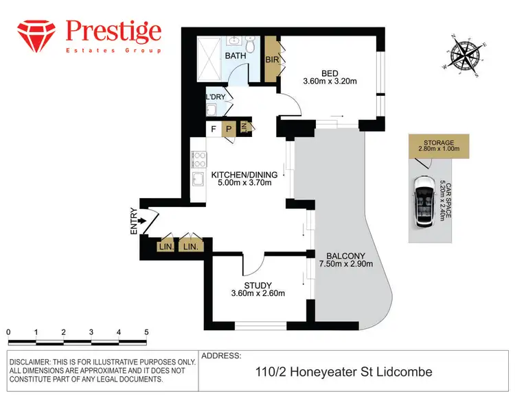 Floorplan of Homely apartment listing, 110/2 Honeyeater Street, Lidcombe NSW 2141