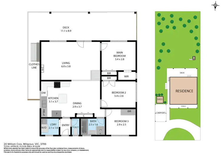 Floorplan of Homely house listing, 20 William Crescent, Millgrove VIC 3799