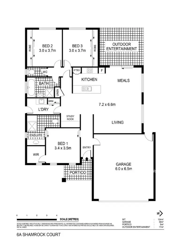 Floorplan of Homely house listing, 1/6 Shamrock Court, Maryborough VIC 3465