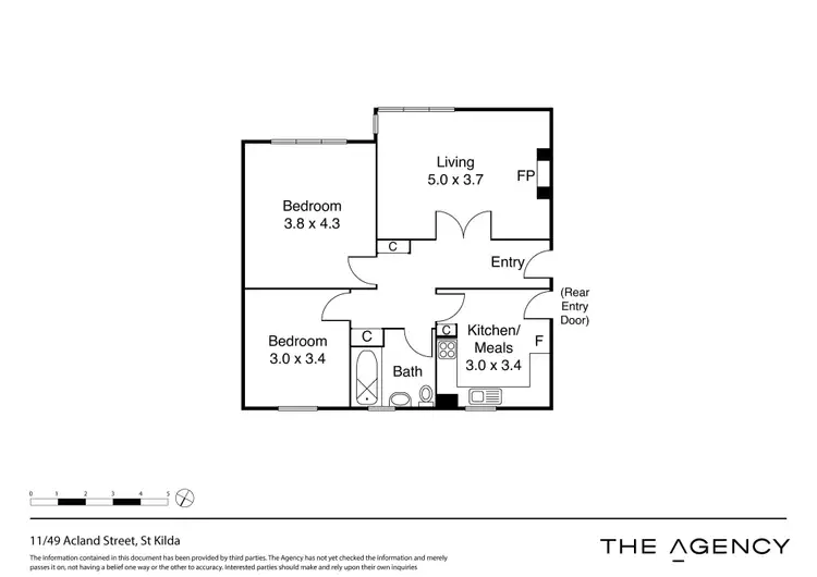 Floorplan of Homely apartment listing, 11/49 Acland Street, St Kilda VIC 3182