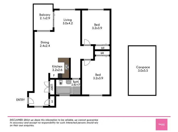Floorplan of Homely apartment listing, 50/31 Third Avenue, Blacktown NSW 2148