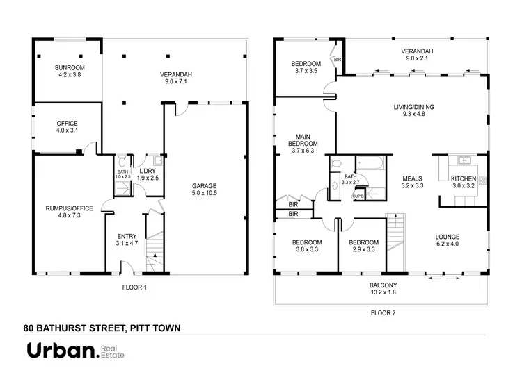 Floorplan of Homely house listing, 80 Bathurst Street, Pitt Town NSW 2756