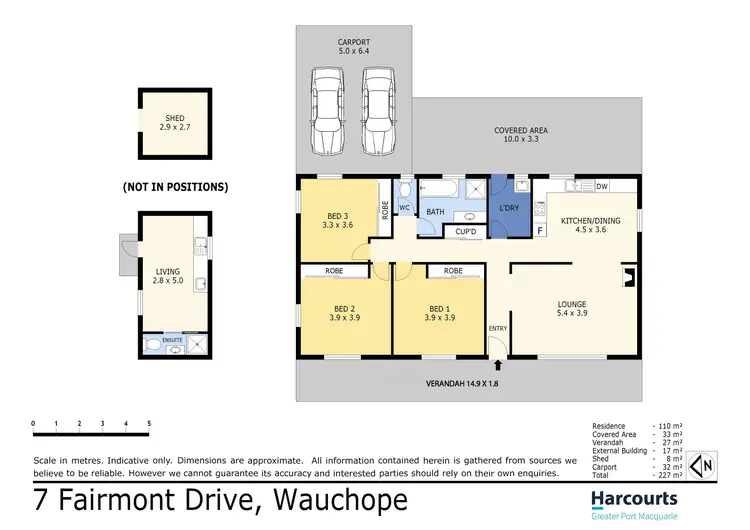 Floorplan of Homely house listing, 7 Fairmont Drive, Wauchope NSW 2446