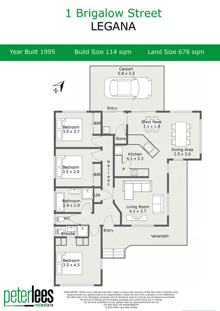 Floorplan of Homely house listing, 1 Brigalow Street, Legana TAS 7277