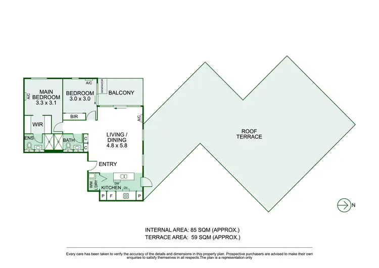 Floorplan of Homely apartment listing, 504/8E Evergreen Mews, Armadale VIC 3143