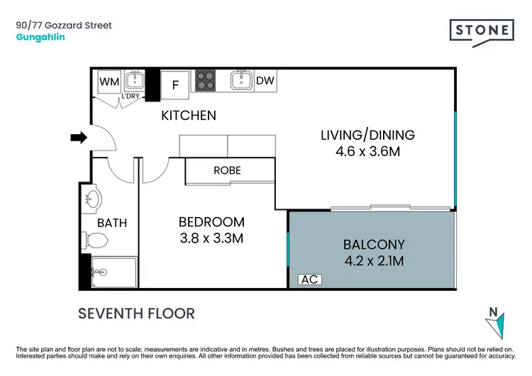 Floorplan of Homely apartment listing, 90/77 Gozzard Street, Gungahlin ACT 2912