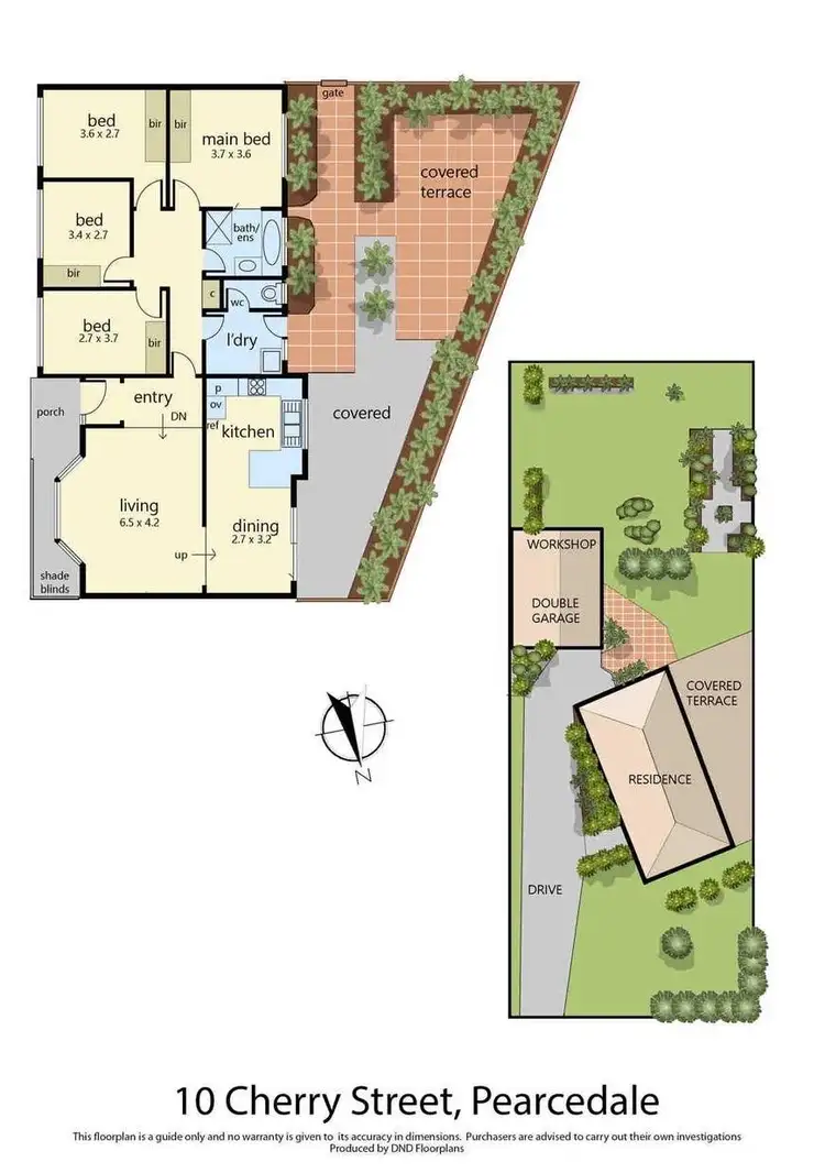 Floorplan of Homely house listing, 10 Cherry Street, Pearcedale VIC 3912