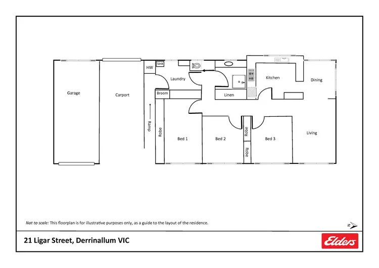 Floorplan of Homely house listing, 21 Ligar Street, Derrinallum VIC 3325