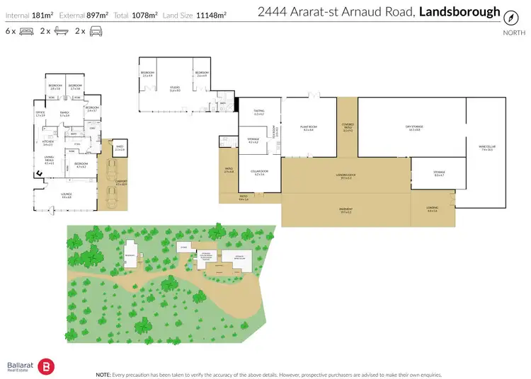 Floorplan of Homely house listing, 2444 Ararat - St Arnaud Road, Landsborough VIC 3384