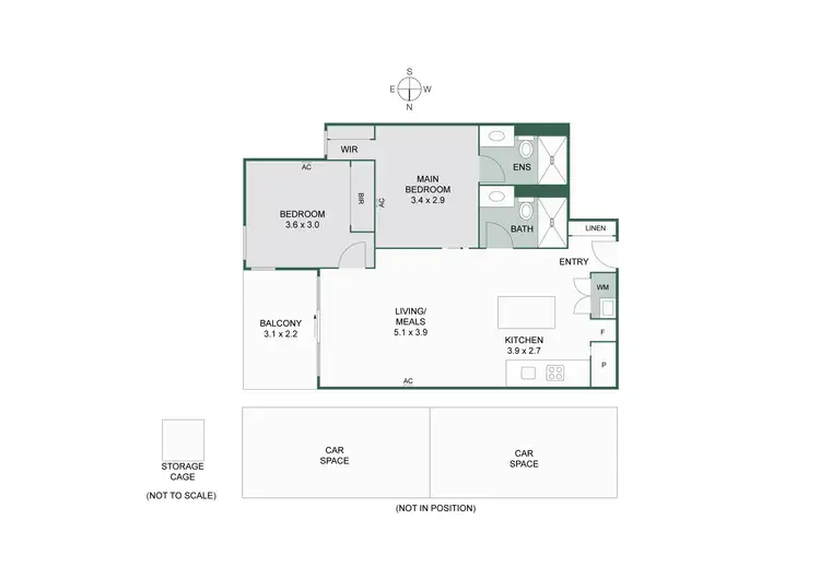 Floorplan of Homely apartment listing, 108/55 Barkly Street, Mordialloc VIC 3195