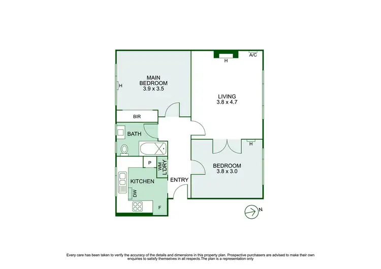 Floorplan of Homely apartment listing, 1/28 Elgin Avenue, Armadale VIC 3143