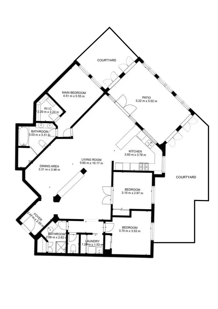 Floorplan of Homely unit listing, 501/2-10 Greenslopes Street, Cairns North QLD 4870