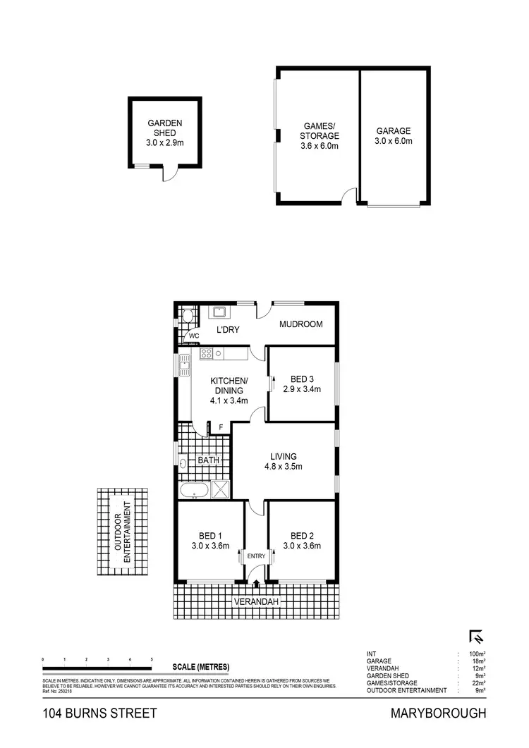 Floorplan of Homely house listing, 104 Burns Street, Maryborough VIC 3465