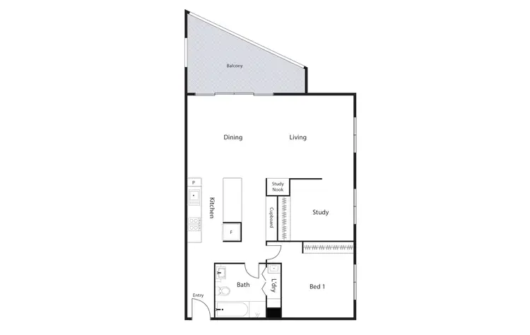 Floorplan of Homely unit listing, 13/60 Callam Street, Phillip ACT 2606