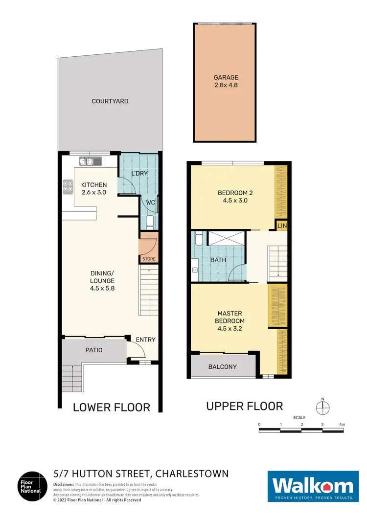 Floorplan of Homely townhouse listing, 5/7 Hutton Street, Charlestown NSW 2290